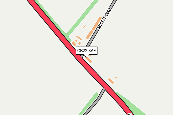 CB22 3AF map - OS OpenMap – Local (Ordnance Survey)