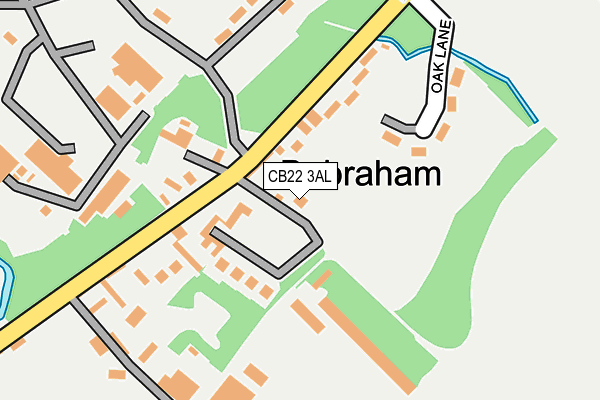 CB22 3AL map - OS OpenMap – Local (Ordnance Survey)
