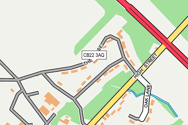 CB22 3AQ map - OS OpenMap – Local (Ordnance Survey)