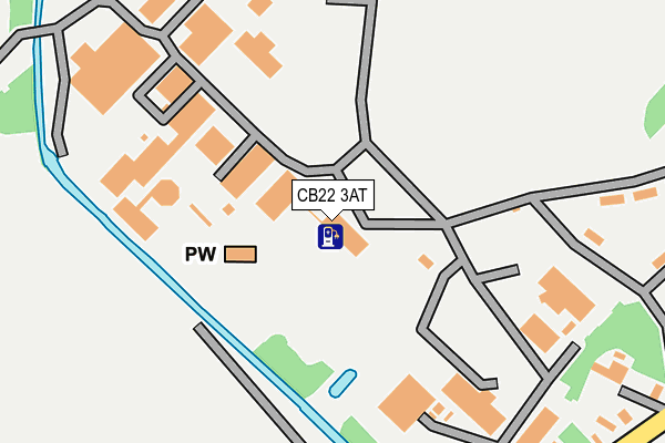 CB22 3AT map - OS OpenMap – Local (Ordnance Survey)