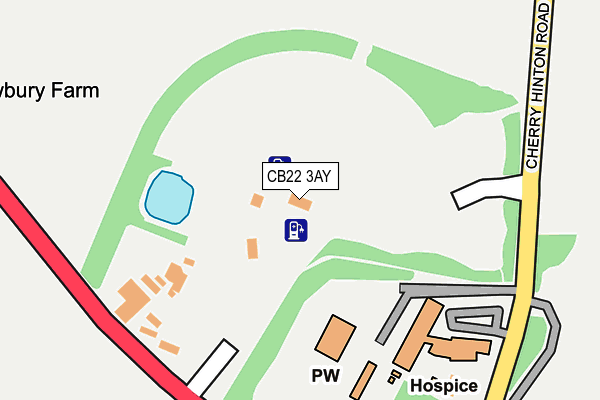 CB22 3AY map - OS OpenMap – Local (Ordnance Survey)