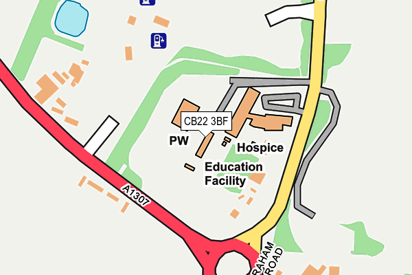 CB22 3BF map - OS OpenMap – Local (Ordnance Survey)