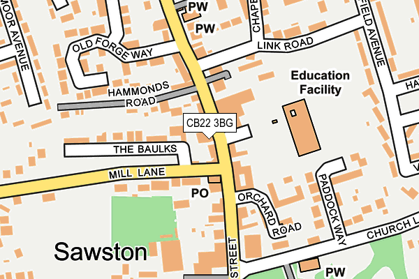 Map of BOSWELL'S SAWSTON LIMITED at local scale