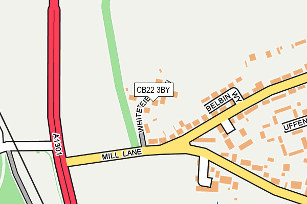 CB22 3BY map - OS OpenMap – Local (Ordnance Survey)