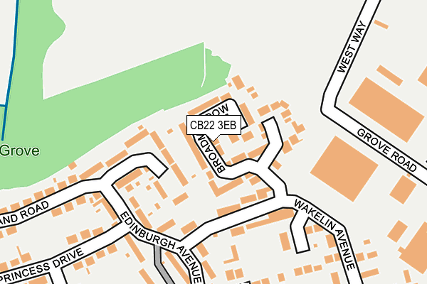 CB22 3EB map - OS OpenMap – Local (Ordnance Survey)