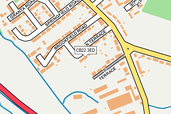 CB22 3ED map - OS OpenMap – Local (Ordnance Survey)