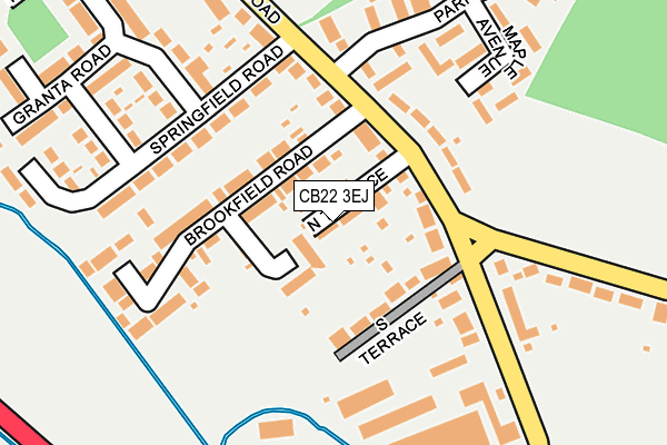 CB22 3EJ map - OS OpenMap – Local (Ordnance Survey)