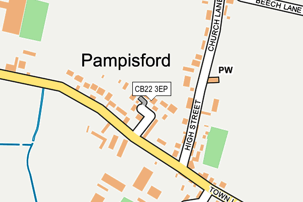 CB22 3EP map - OS OpenMap – Local (Ordnance Survey)