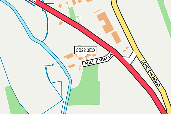 CB22 3EQ map - OS OpenMap – Local (Ordnance Survey)