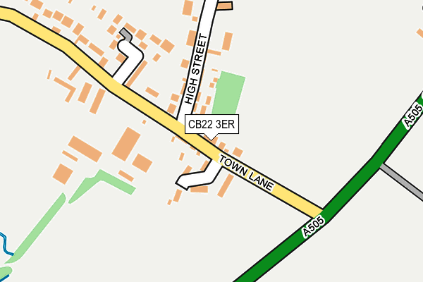 CB22 3ER map - OS OpenMap – Local (Ordnance Survey)