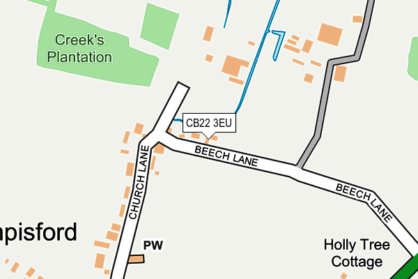 CB22 3EU map - OS OpenMap – Local (Ordnance Survey)
