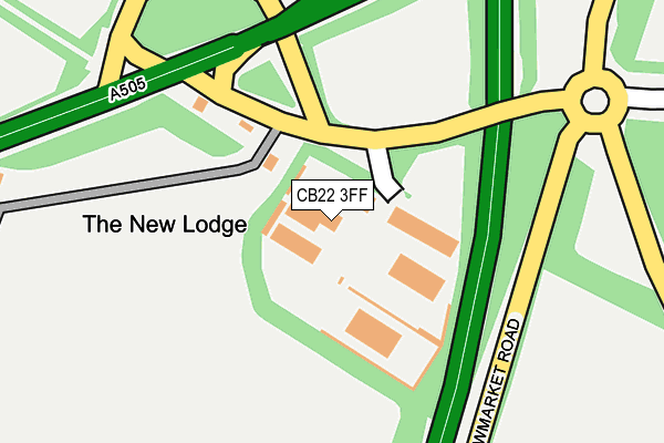 CB22 3FF map - OS OpenMap – Local (Ordnance Survey)