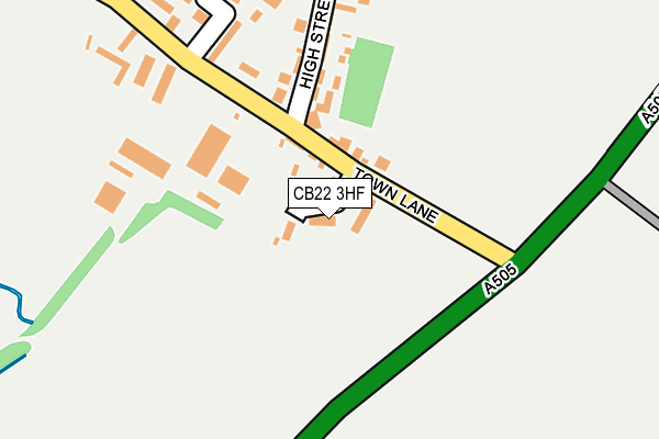 CB22 3HF map - OS OpenMap – Local (Ordnance Survey)