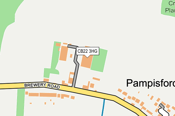 CB22 3HG map - OS OpenMap – Local (Ordnance Survey)