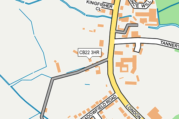 CB22 3HR map - OS OpenMap – Local (Ordnance Survey)