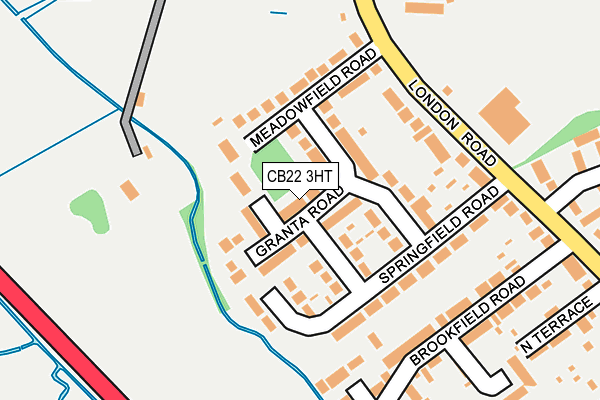 CB22 3HT map - OS OpenMap – Local (Ordnance Survey)