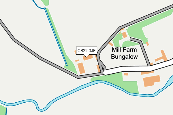 CB22 3JF map - OS OpenMap – Local (Ordnance Survey)
