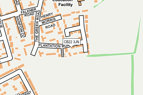 CB22 3JN map - OS OpenMap – Local (Ordnance Survey)