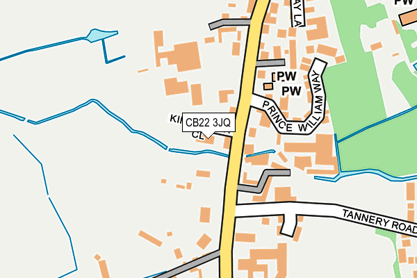 CB22 3JQ map - OS OpenMap – Local (Ordnance Survey)