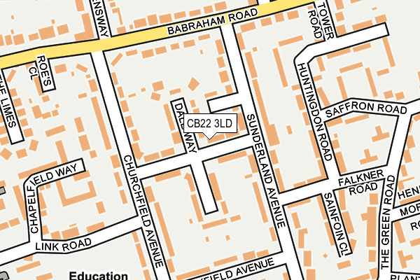 CB22 3LD map - OS OpenMap – Local (Ordnance Survey)