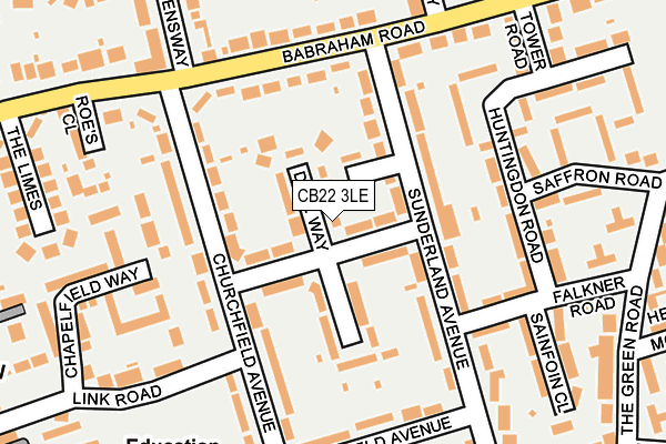 CB22 3LE map - OS OpenMap – Local (Ordnance Survey)