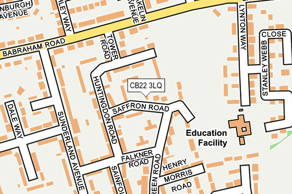 CB22 3LQ map - OS OpenMap – Local (Ordnance Survey)