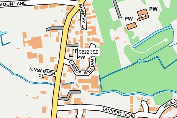 CB22 3SZ map - OS OpenMap – Local (Ordnance Survey)