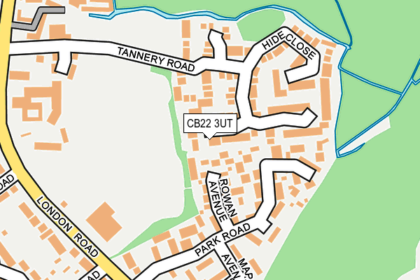 CB22 3UT map - OS OpenMap – Local (Ordnance Survey)