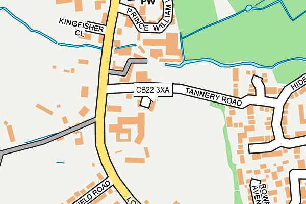 CB22 3XA map - OS OpenMap – Local (Ordnance Survey)