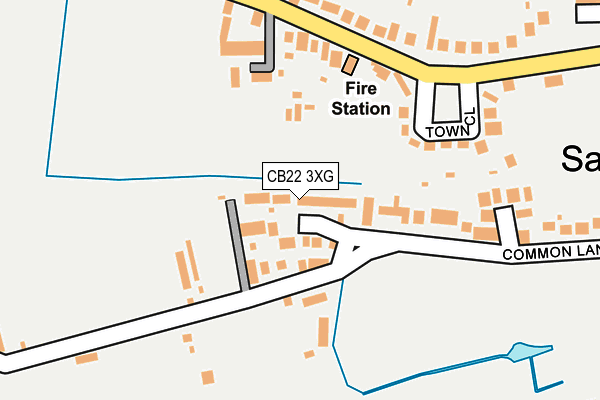 CB22 3XG map - OS OpenMap – Local (Ordnance Survey)