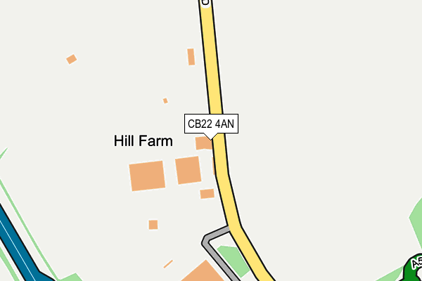 CB22 4AN map - OS OpenMap – Local (Ordnance Survey)