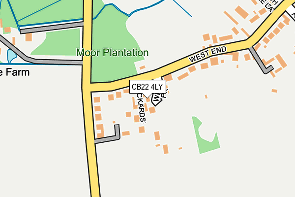 CB22 4LY map - OS OpenMap – Local (Ordnance Survey)