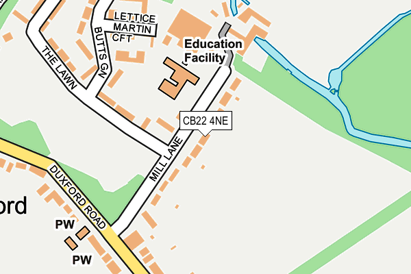 CB22 4NE map - OS OpenMap – Local (Ordnance Survey)