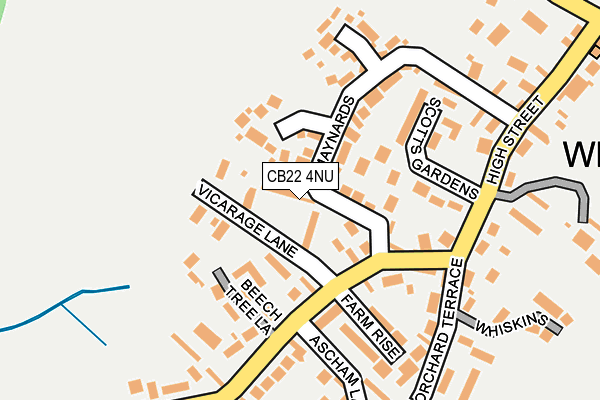 CB22 4NU map - OS OpenMap – Local (Ordnance Survey)