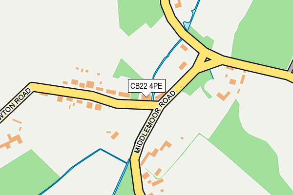 CB22 4PE map - OS OpenMap – Local (Ordnance Survey)