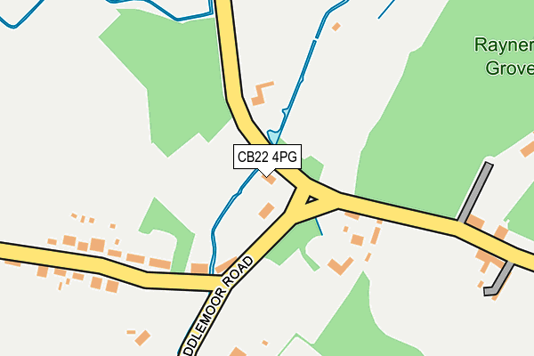 CB22 4PG map - OS OpenMap – Local (Ordnance Survey)