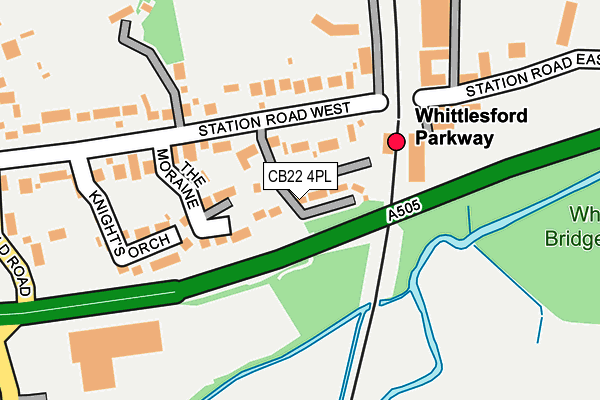 CB22 4PL map - OS OpenMap – Local (Ordnance Survey)