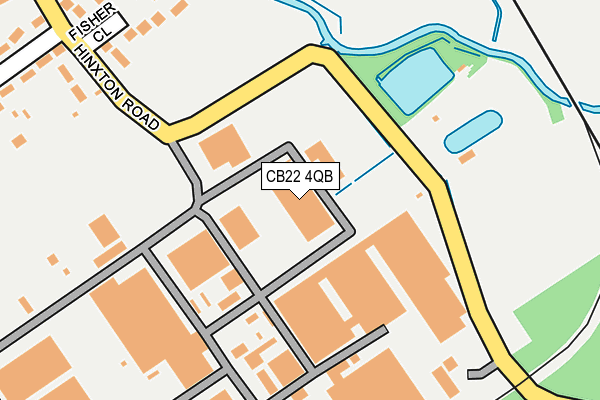 CB22 4QB map - OS OpenMap – Local (Ordnance Survey)