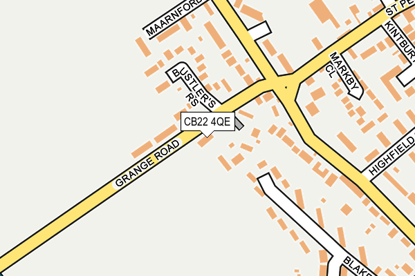 CB22 4QE map - OS OpenMap – Local (Ordnance Survey)