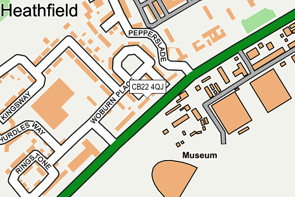 Map of CONSTRUCTION PLANT INSTALLATIONS LIMITED at local scale