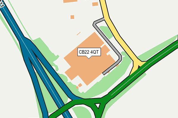 CB22 4QT map - OS OpenMap – Local (Ordnance Survey)