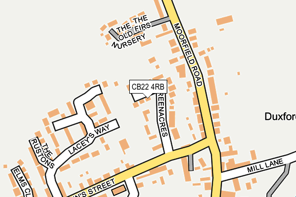 CB22 4RB map - OS OpenMap – Local (Ordnance Survey)