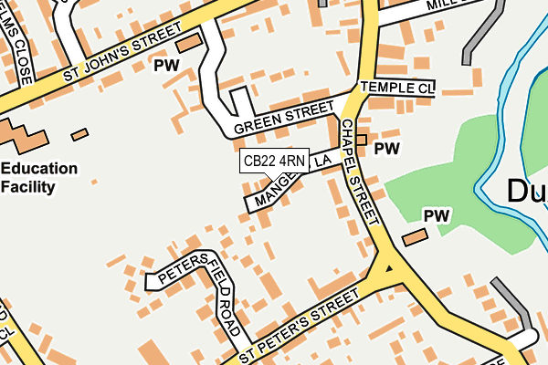 CB22 4RN map - OS OpenMap – Local (Ordnance Survey)