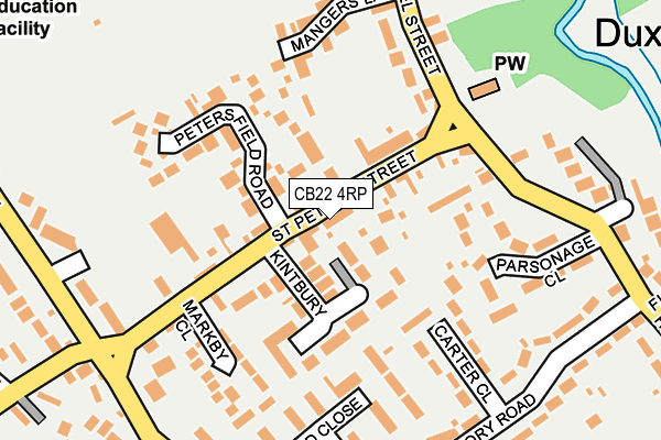 CB22 4RP map - OS OpenMap – Local (Ordnance Survey)