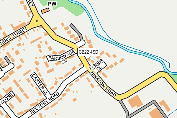 CB22 4SD map - OS OpenMap – Local (Ordnance Survey)