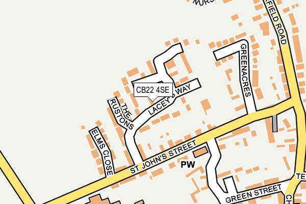 CB22 4SE map - OS OpenMap – Local (Ordnance Survey)