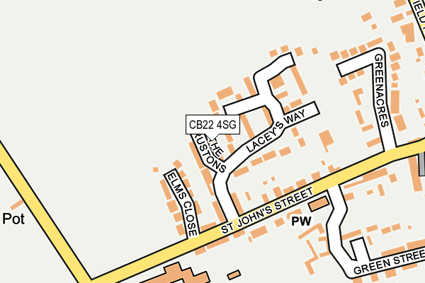 CB22 4SG map - OS OpenMap – Local (Ordnance Survey)