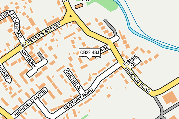 CB22 4SJ map - OS OpenMap – Local (Ordnance Survey)
