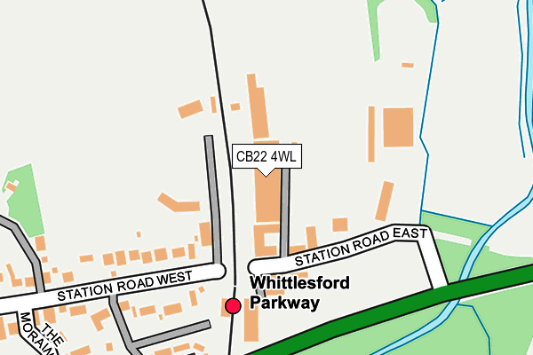 CB22 4WL map - OS OpenMap – Local (Ordnance Survey)