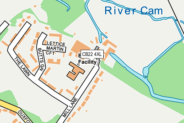 CB22 4XL map - OS OpenMap – Local (Ordnance Survey)